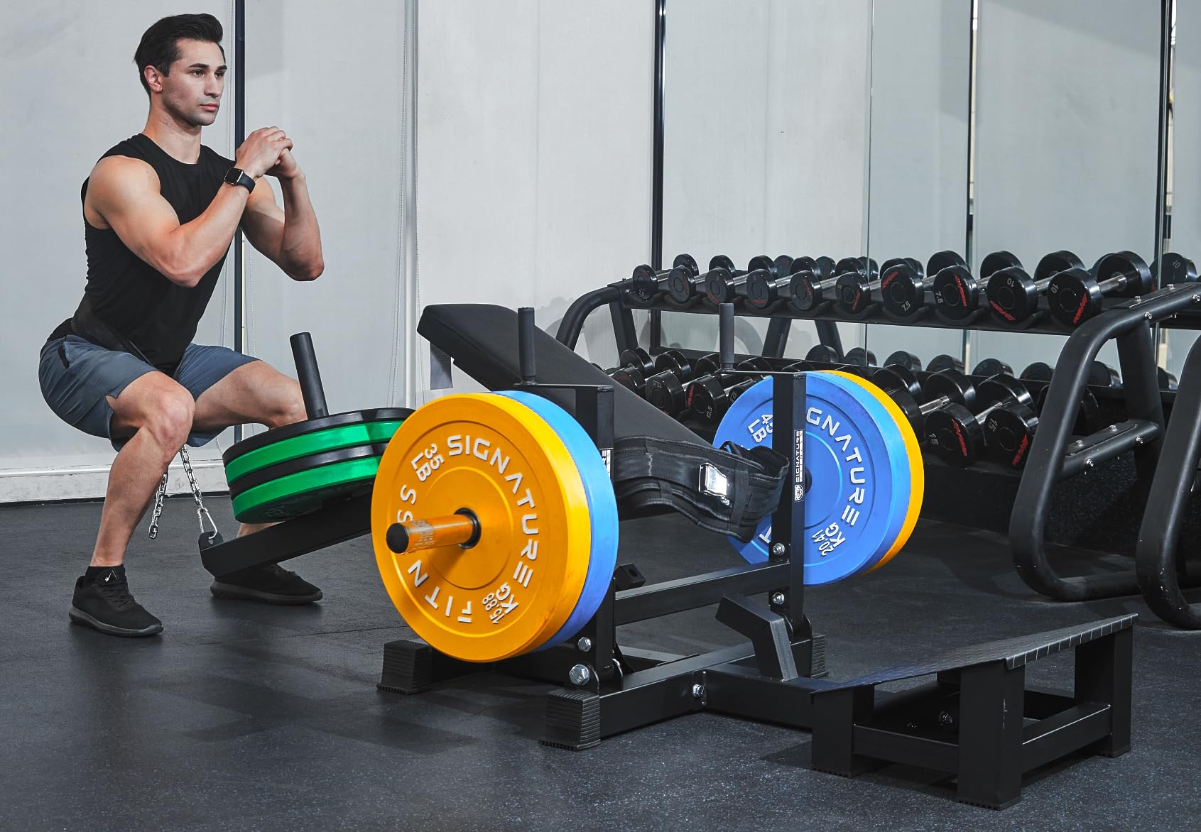 Fitvids Glute Bridge Plate-Loaded Hip Thrust Machine for Butt Shaping and Building Glute Muscles