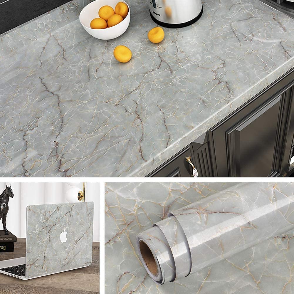 Quickty Multi 60CM X 200CM Kitchen Stickers Oil Proof Aluminium Foil Stickers, Self-Adhesive Wall Sticker Waterproof Anti-Mold and Heat Resistant, Kitchen Backsplash Wallpaper (Gray foil) (B0CTY5YM1S) Amazon Price History, Amazon Price Tracker