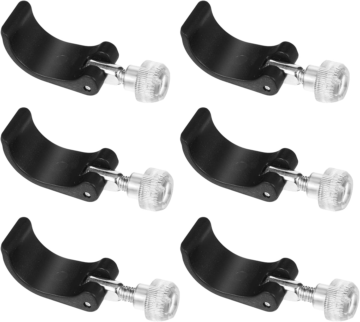 6-Pack Trekking Pole Clamp Set with Quick Flip Locking Clips 6-Pack Trekking Pole Clamp Set with Quick Flip Locking Clips