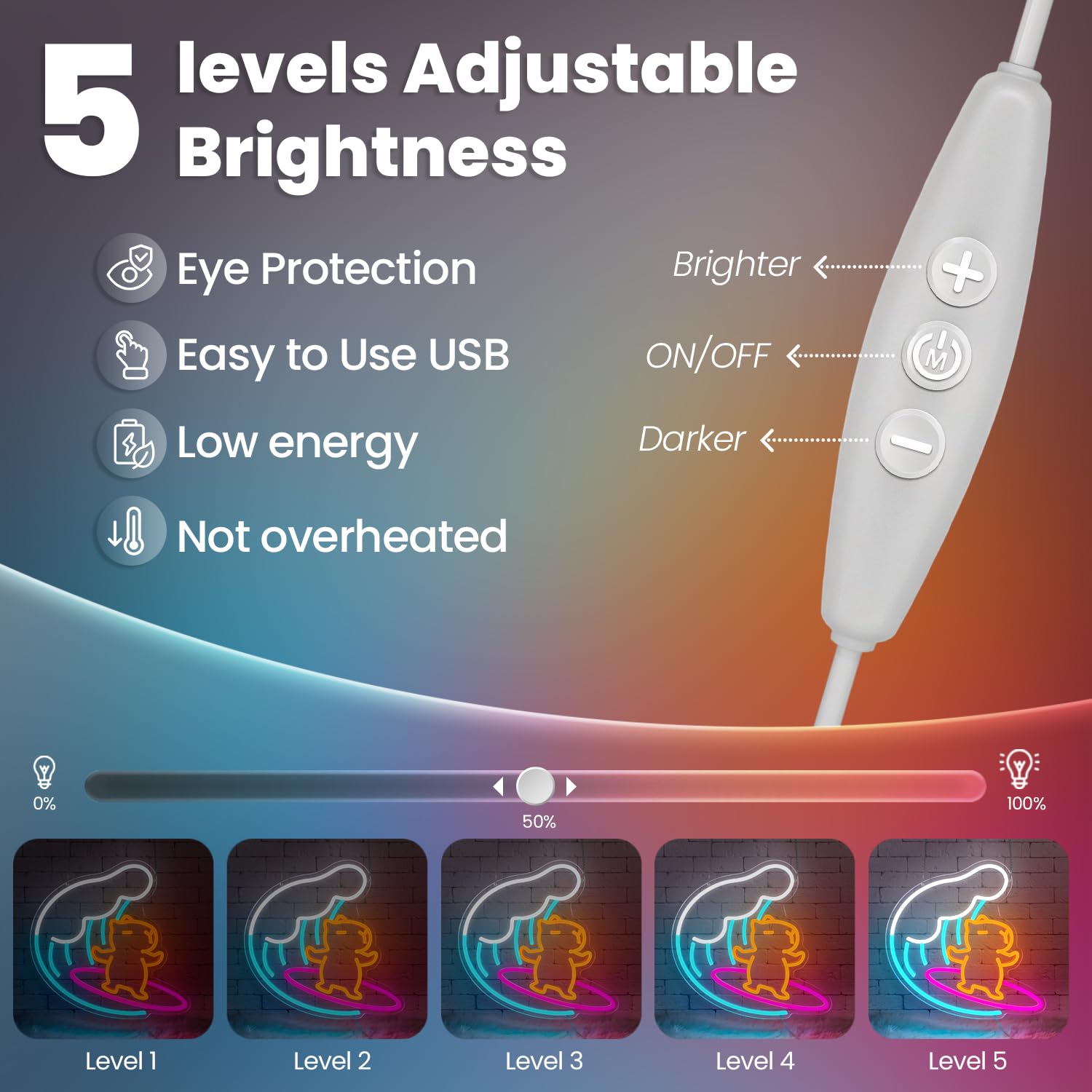 Surfendes Capybara Neon Schild niedliche Tier Dimmbar LED Schilder für Kinderzimmer USB Capybara Nachtlicht lustige Leuchtreklame für Kinderzimmer Spielzimmer Bar Strand Party Geschenk