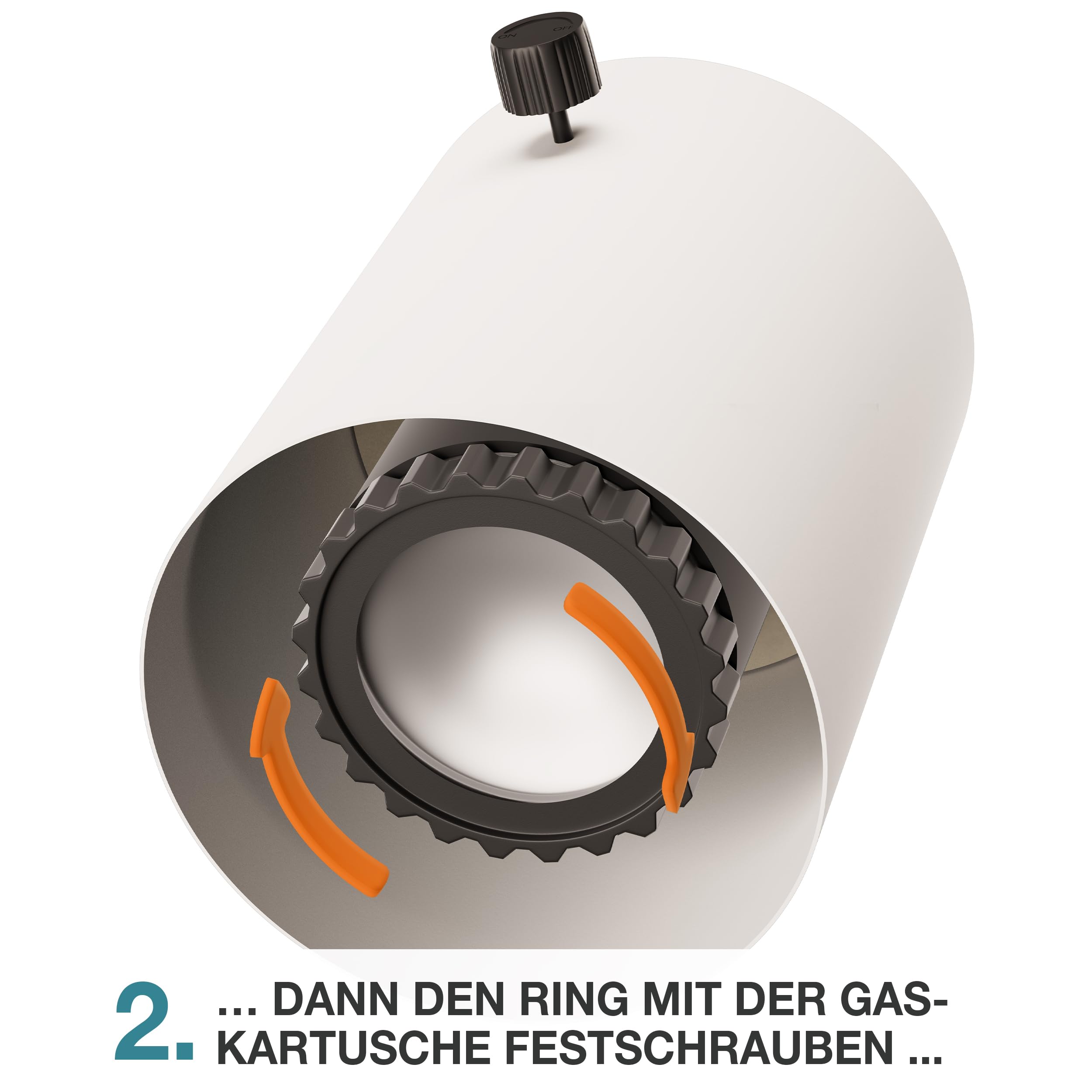 TOM Innovation XXL Gas Tischkamin - 12 Stunden Brenndauer für Indoor & Outdoor – Tisch Kamin Set– Tischfeuer mit Deko-Steinen – Plus 3X 190 g Stechgaskartusche
