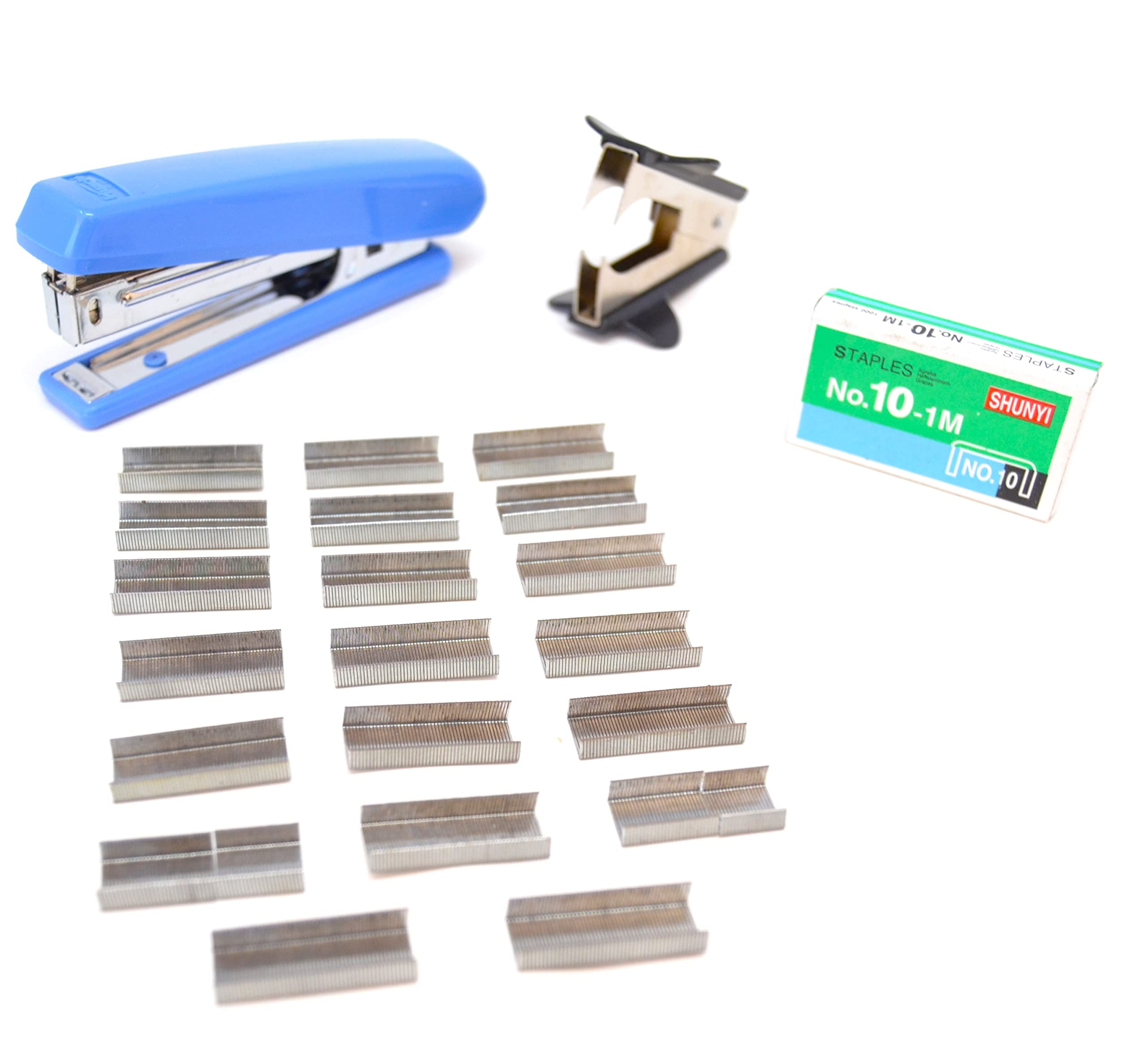 Stapler and Remover with Staples Number 10 1 m 1000 Small Staples ... 9 mm x 4 mm, 10 -1