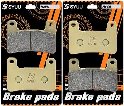 S SYUU High-Performance Reliable Motorcycle Front Brake Pads Set Kit Compatible with Suzuki GSXR600 GSXR 750 GSXR750 2004-2010 GSXR1000 GSXR 1000 K7/K8 2004-2011 V-Strom DL1000 ABS 2014-2020 FA379FF