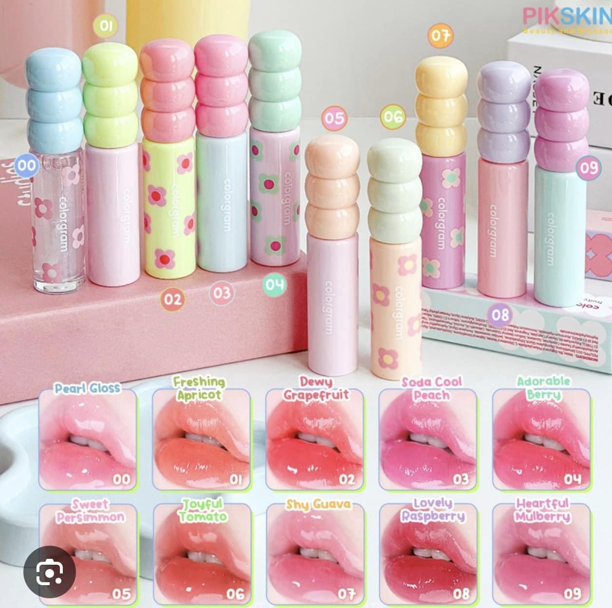 Inchiostro Labbra Colorgram Fruity Glass Tint - Effetto Lucido E Idratante, Gusto Pompelmo - Foto 3