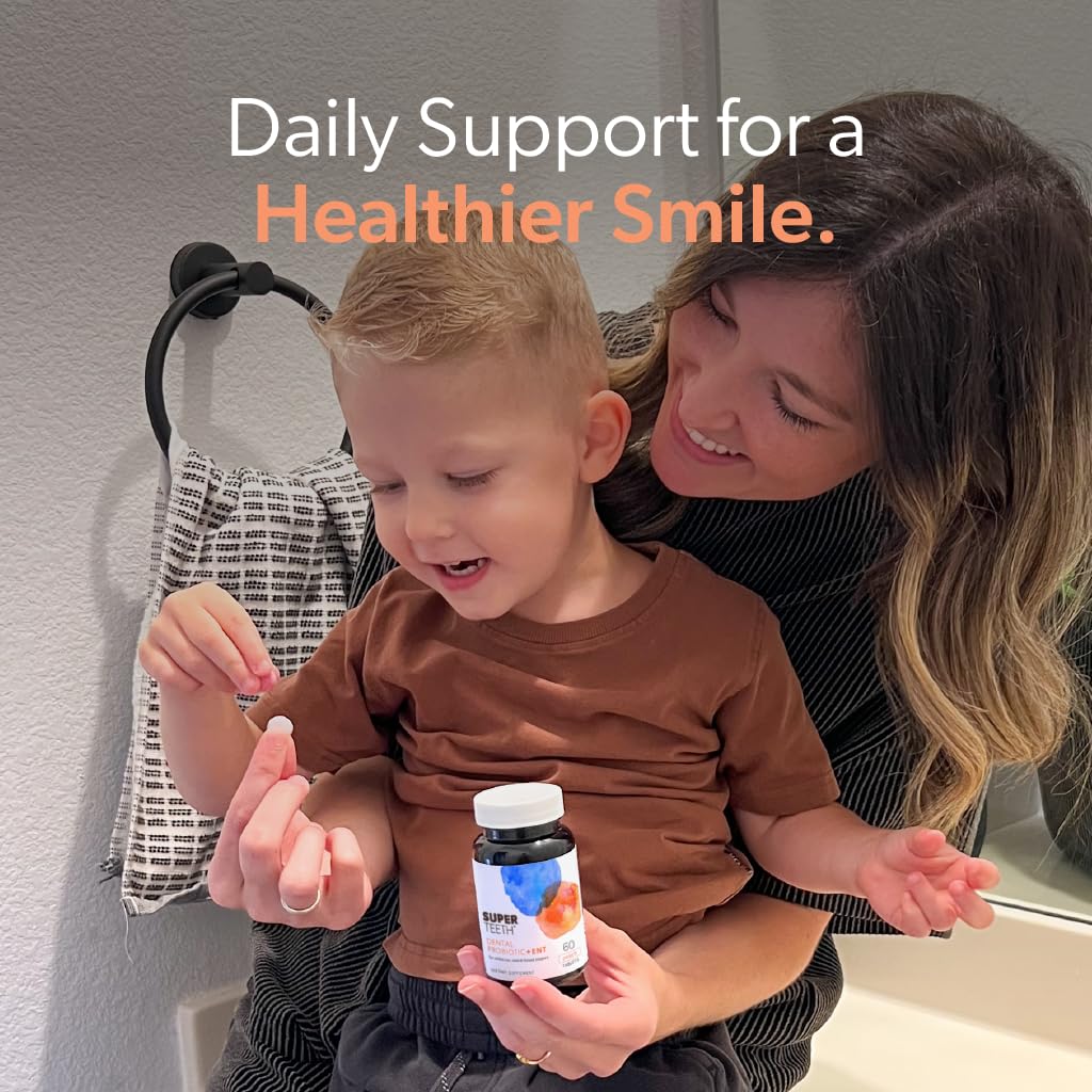 SUPER TEETH Oral Probiotics for Bad Breath, Cavities & ENT Support - Peach — Amazon image 7