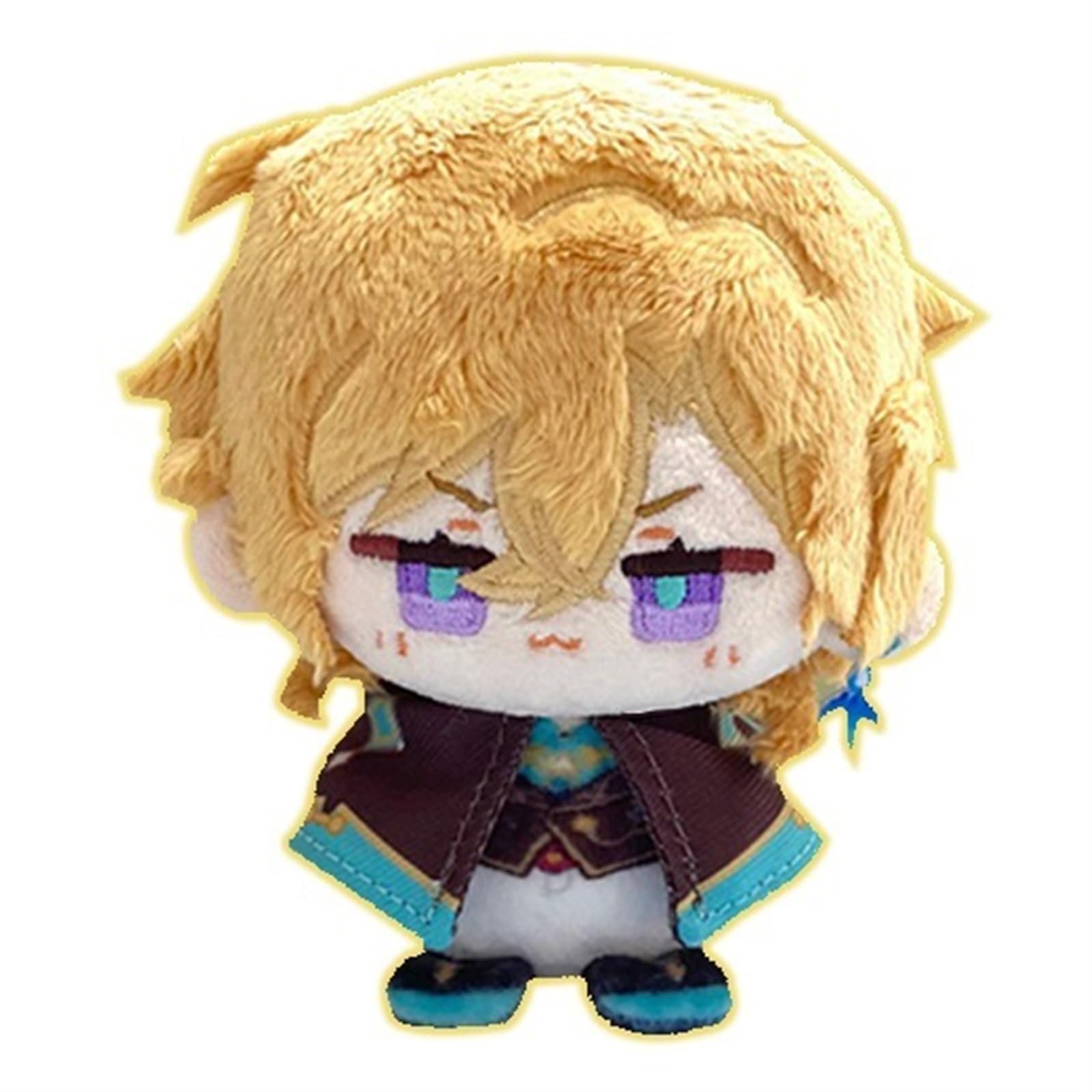 TOPLITHE Star Rail Plush, 12CM Cute Anime Plush Honkai Keychain Soft Adorable Cotton Plushie Doll for HSR Gamer Fans Gifts(Aventurine)
