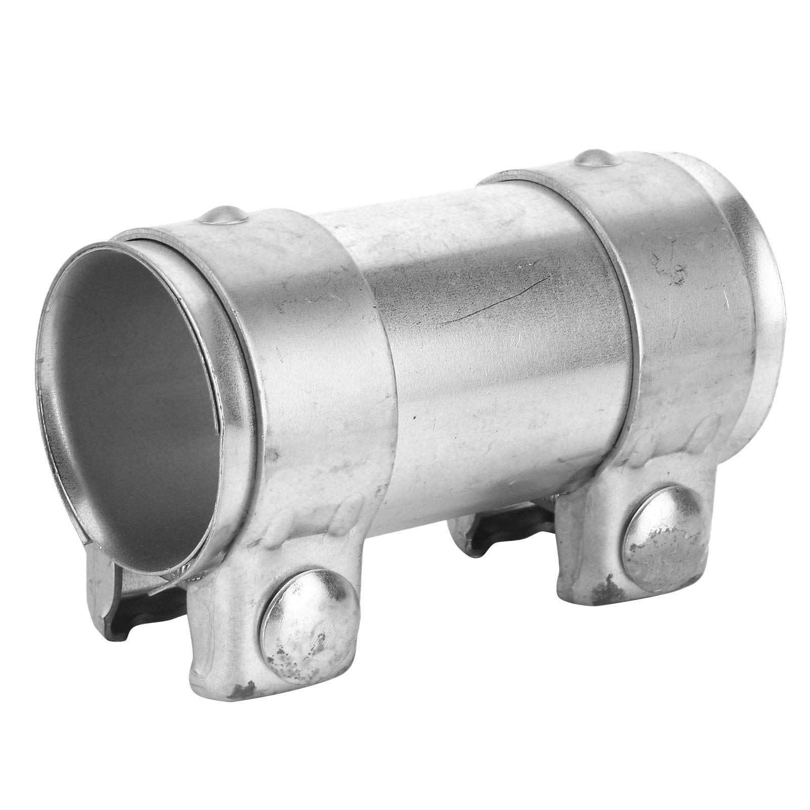 Morsetto per Tubo Marmitta per Auto, Connettore per Tubo Marmitta di Scarico Giunto per Manicotto a Doppio Morsetto Accessorio per Automobile da 2 Pollici/51 Mm