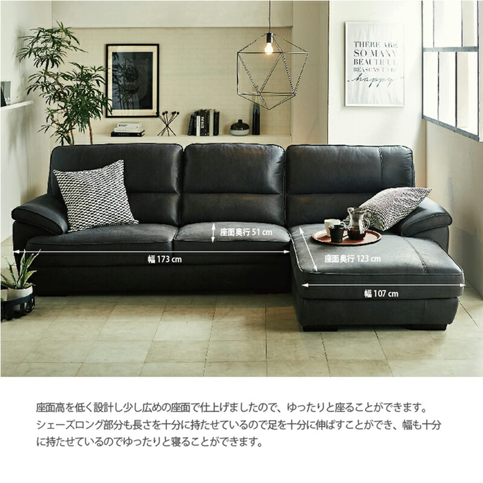 Amazon.co.jp: 【開梱設置便】 LEATHER TEX レザーテックス 左カウチ