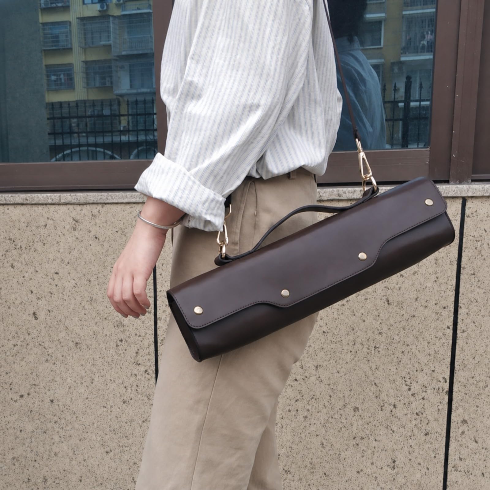Gralara Borsa Gancio in Metallo Resistente All'acqua Borsa Compatta per Flautisti, Musicisti, Trasporto Quotidiano Dello Strumento