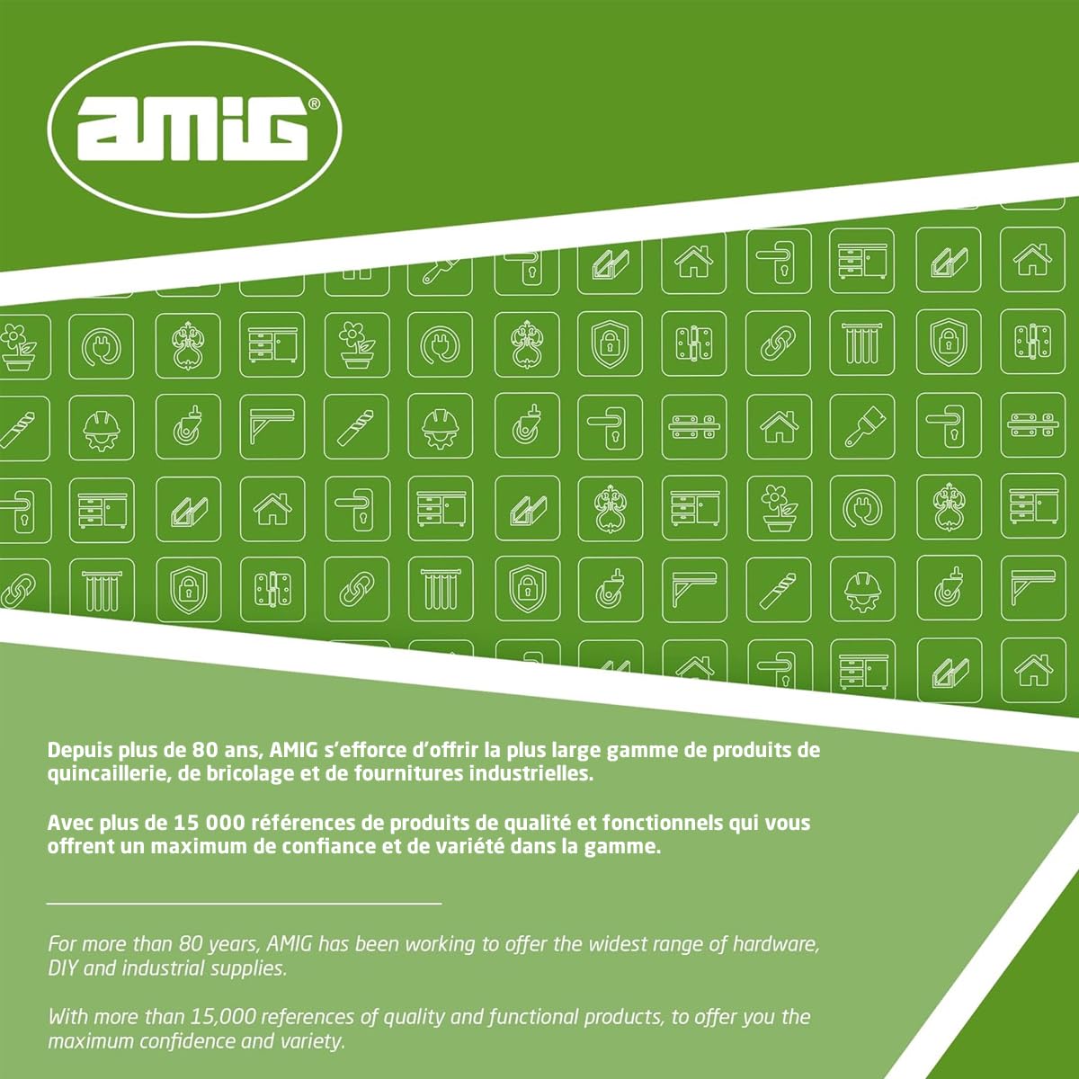 Amig - Amig - Échelle Pliable 5 marches de 8 cm de Largeur - Escabeau Antidérapant avec Poignée - Légère, Stable et Résistante - Parfaite pour Les Tâches Domestiques et l'Usage Professionnel