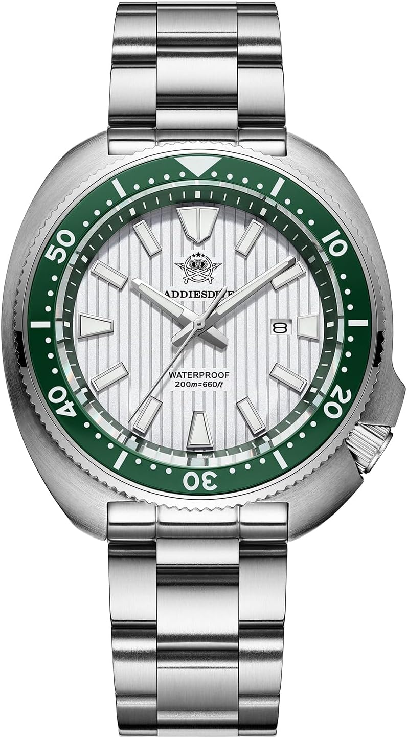 ADDIESDIVE Thin 12 MM Dive Watches for Men Sapphire Crystal