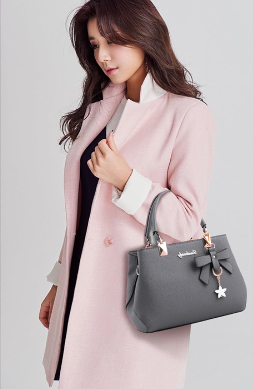 Dreubea Womens Handbag Tote Shoulder Purse Leather Crossbody Bag