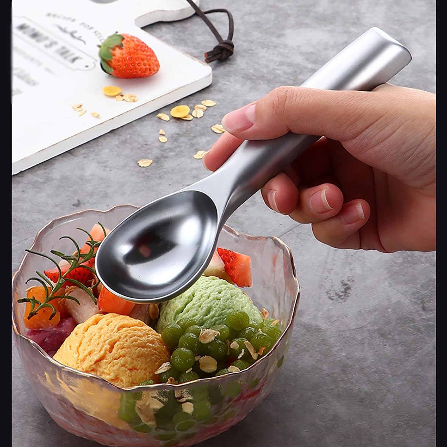 Scooper Ice Cream Scoop Ice-Cream Scooper Spoon Fruit Milk Powder Scooping Spoon Thickened for Kitchen