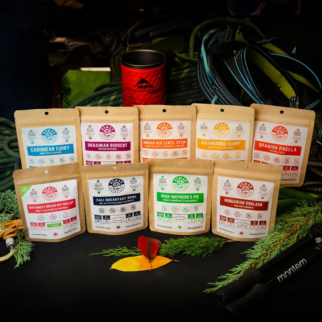 Nomad Nutrition Sampler Pack | 9 Freeze-Dried Meals: Hungarian