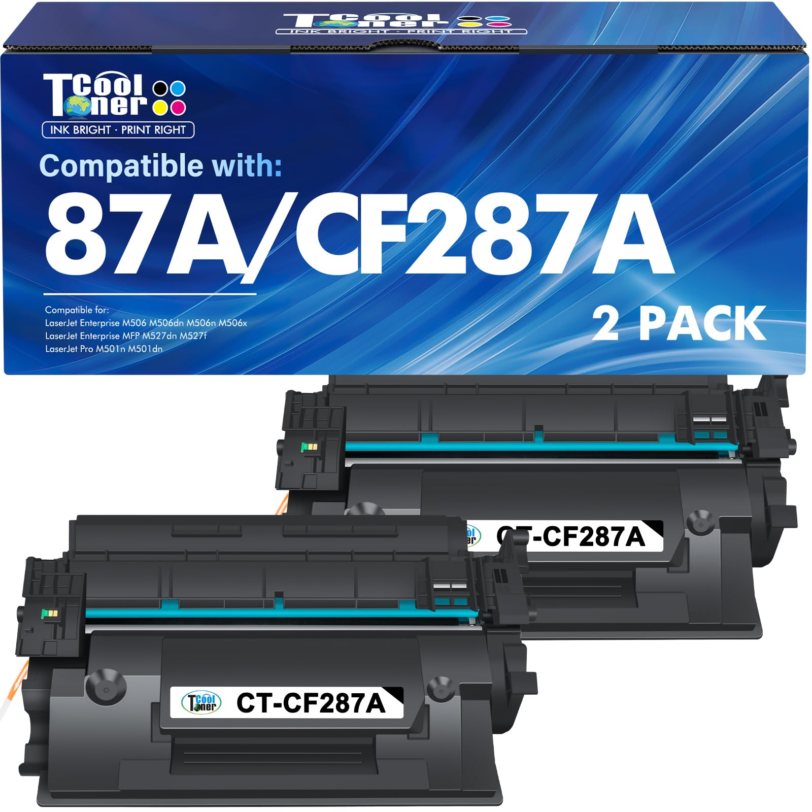 Amazon.com: CF287A 87A Black Toner Cartridge CF287X 87X for HP