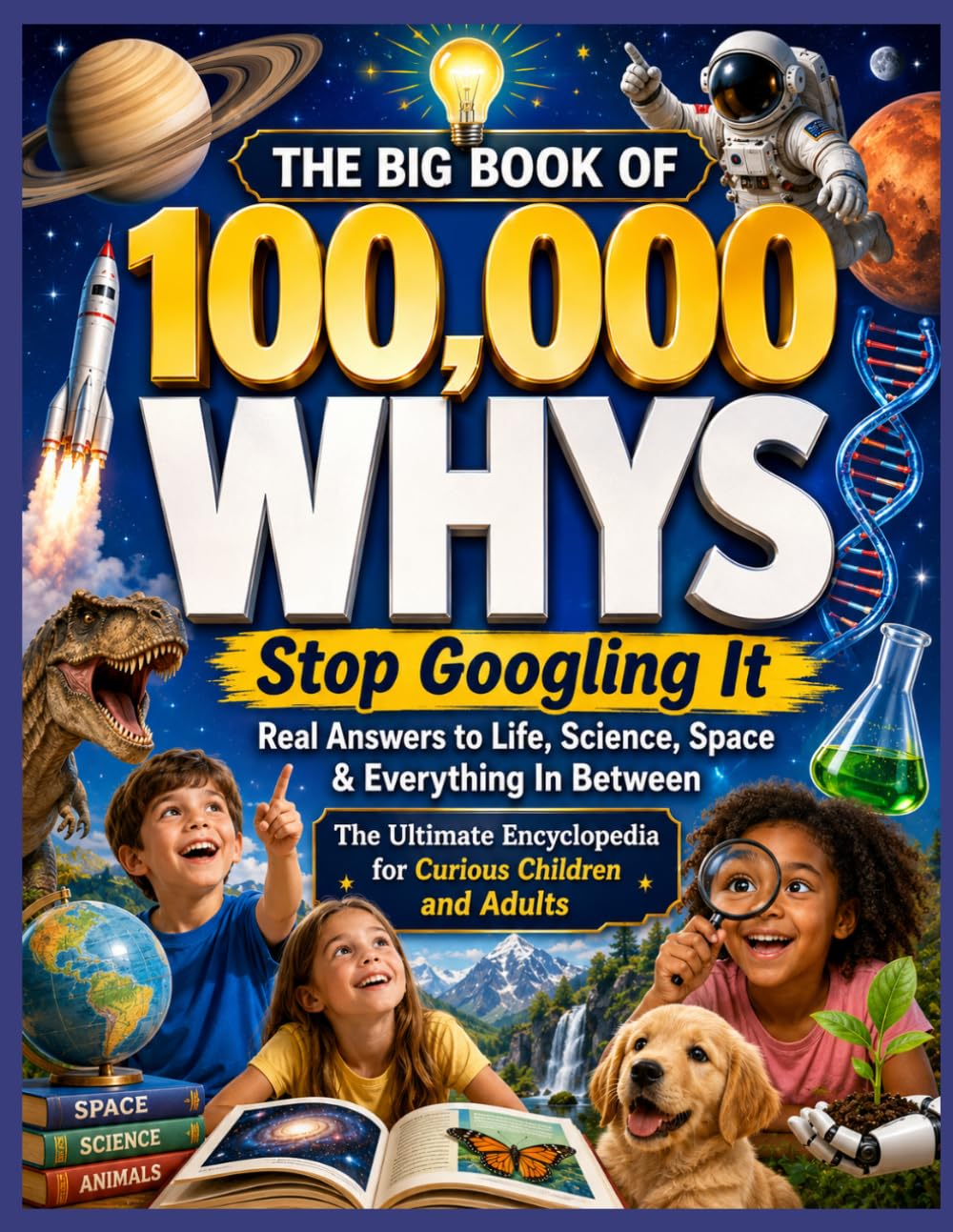 THE BIG BOOK OF 100,000 WHYS: Stop Googling It Real Answers to Life, Science, Space & Everything In Between The Ultimate Encyclopedia for Curious Children and Adults