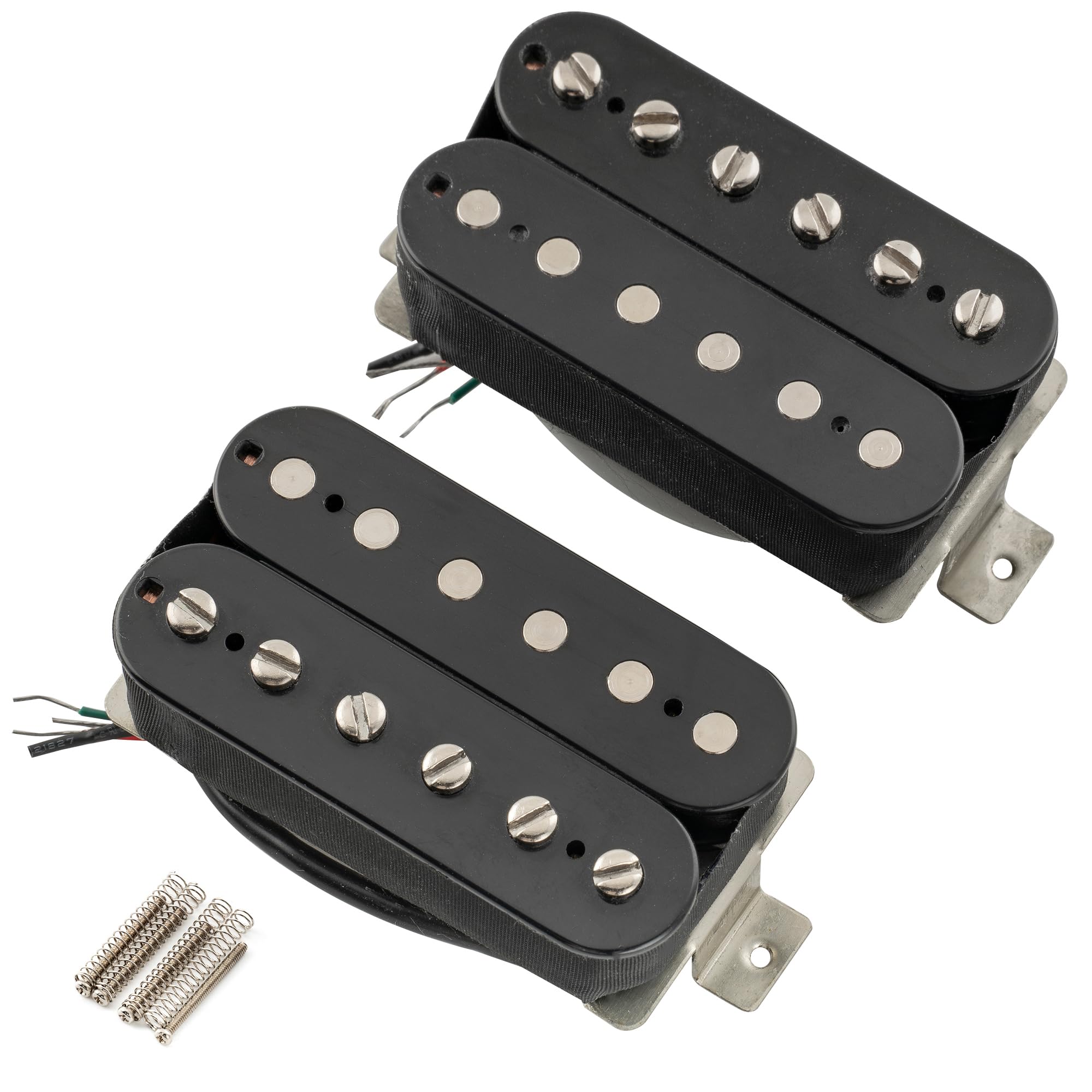 The Revival Pickups RPH2 Hotwired Alnico 5 Descubierto Pastilla Humbucker Set para Guitarra Eléctrica, Negro