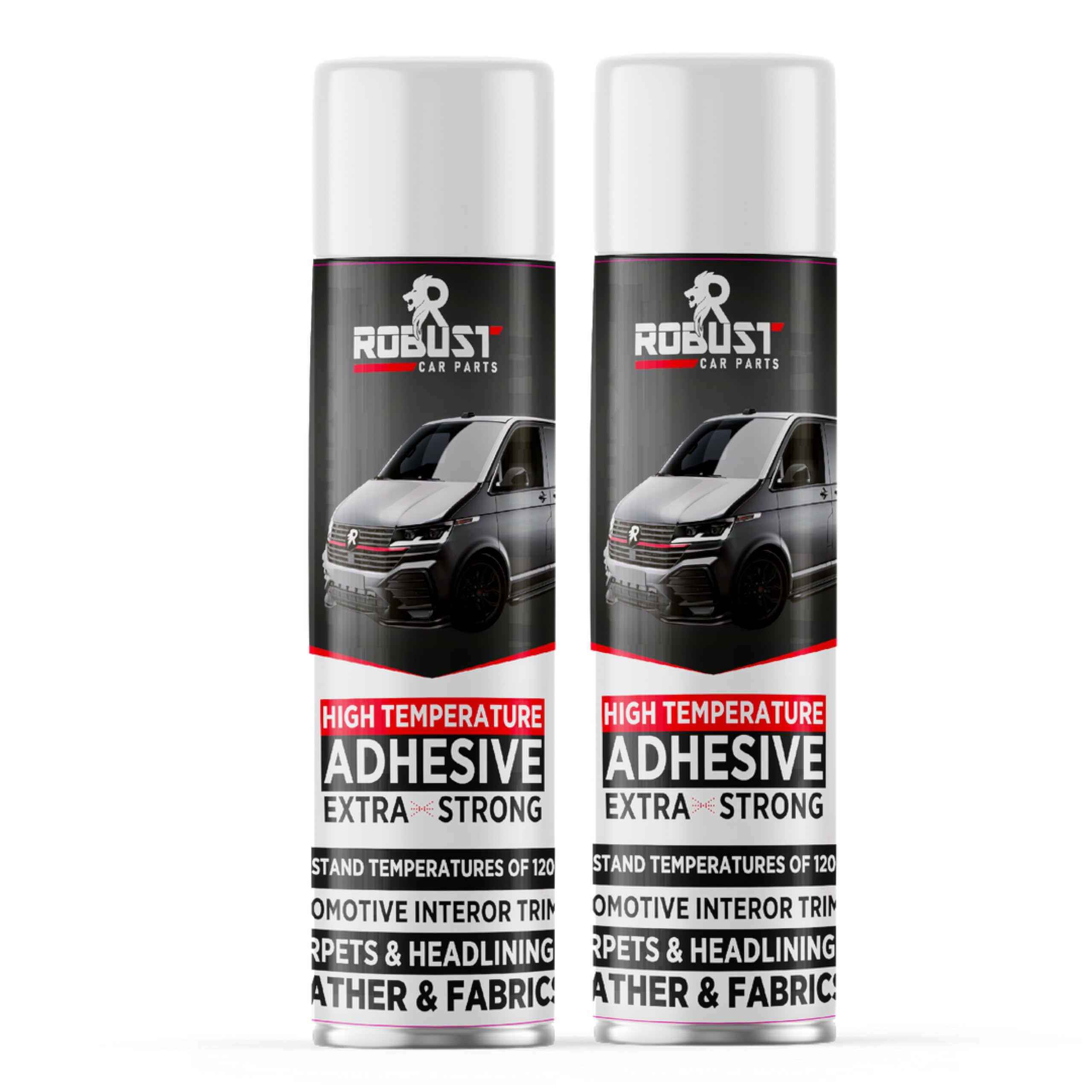 Robust 500ml Extra Strong Spray Adhesive, Multipurpose Contact Glue for Carpet, Paper & Fabric (2)