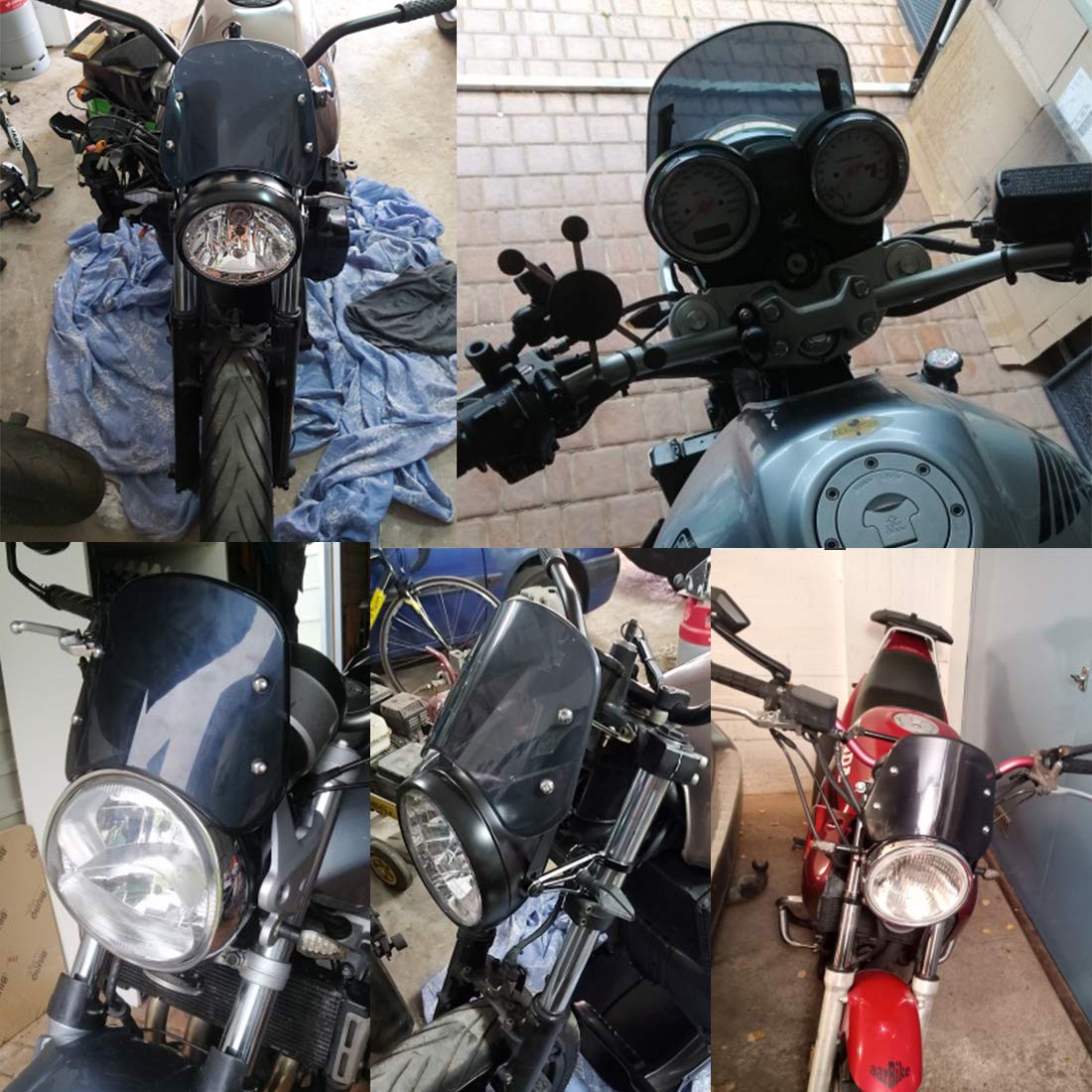 Motorfiets Windscherm Wind Deflector Windscherm Universeel 6.5 -9.45 Koplamp Kuip voor Harley Honda Yamaha Kawasaki kopen vanaf een prijs van 27