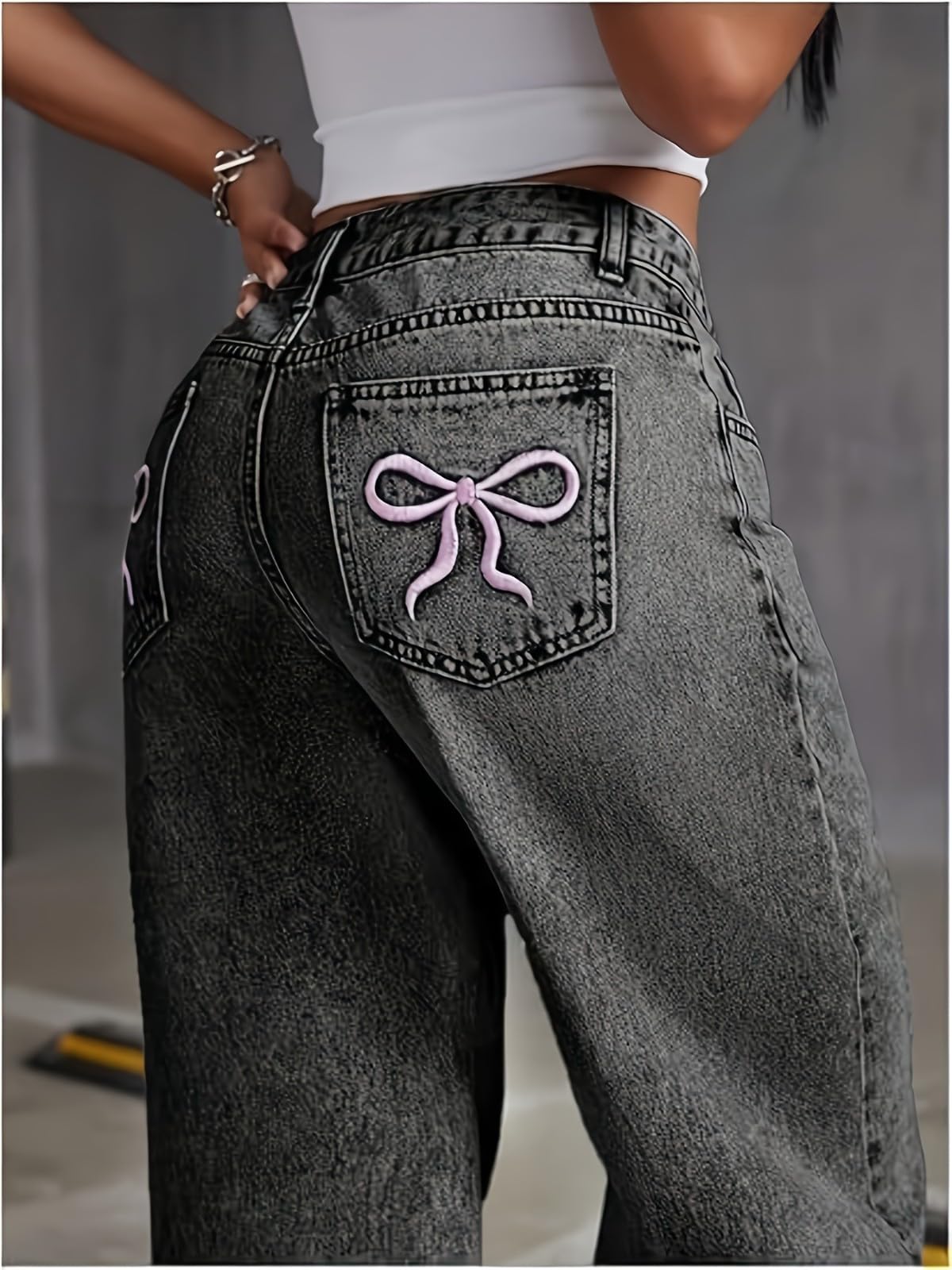 Ragazze Gamba Larga Jeans Baggy Bambini Casual Moda Denim Pantaloni Bambini Classico Dritto Allentato Jean Pantaloni Ragazzi Trendy Streetwear