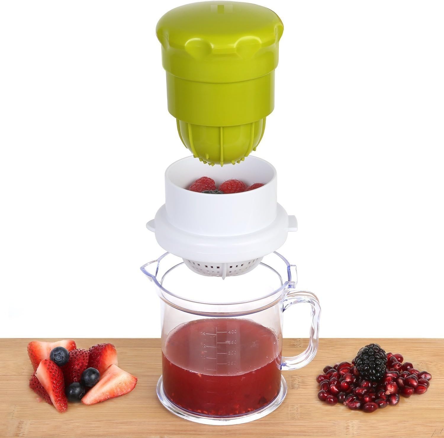 DHYANI 2 in One Multi Use Hand Press Manual Juicer for Pomegranate, Lime Fresh, Water Melon, Strawberry, Blueberry, Grapes Healthy Juice Anytime Fresh and Hygiene