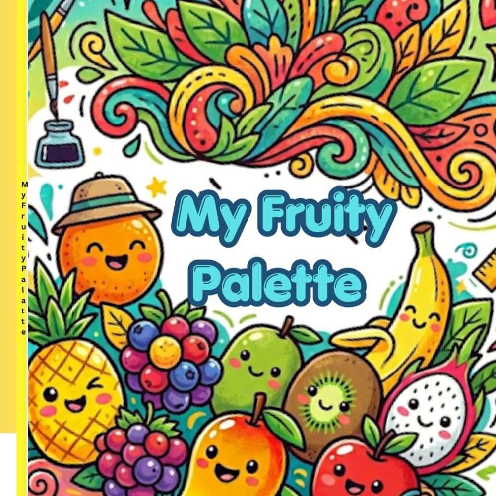My Fruity Palette: 15 Adorable Fruits for Coloring | Perfect for Little Artists Ages 3-7