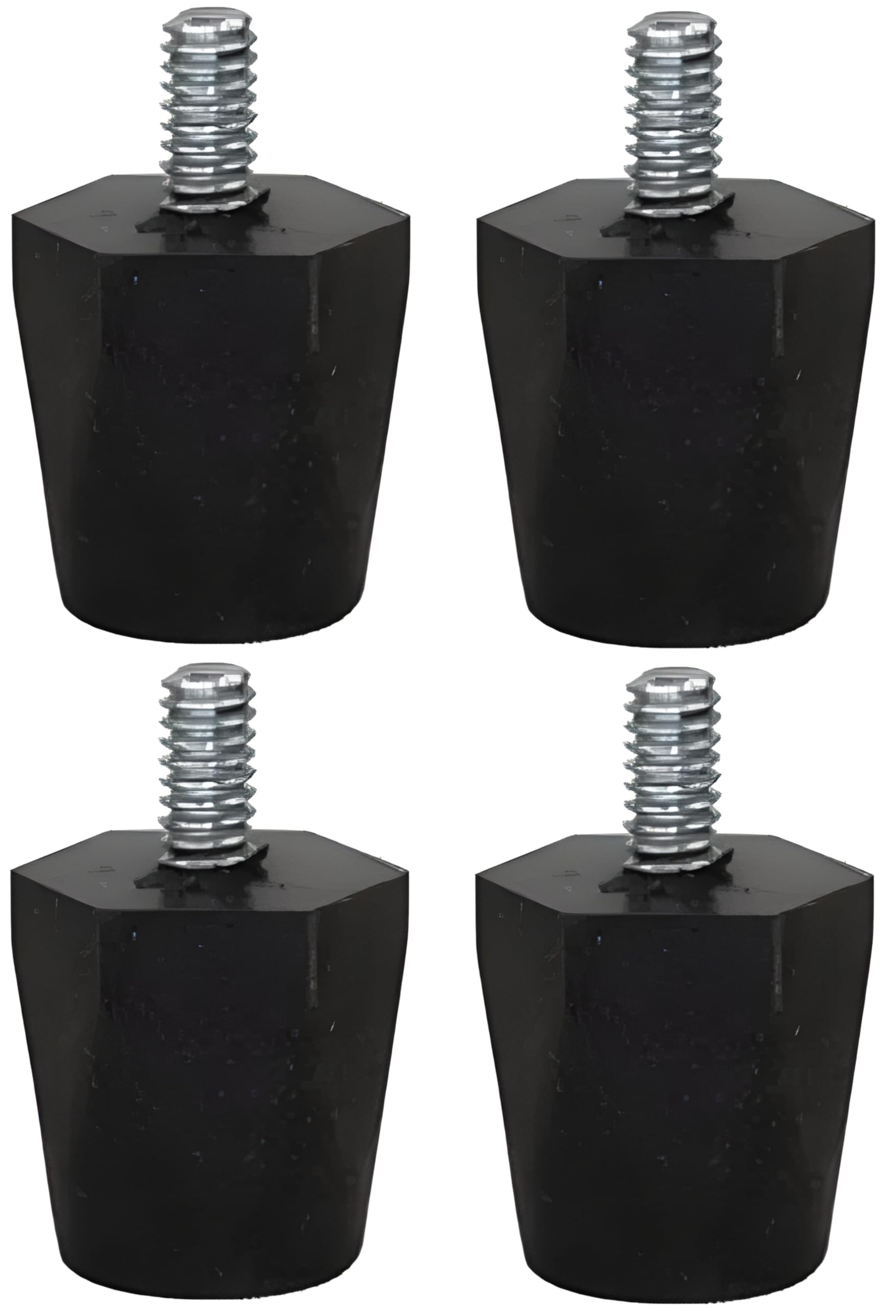 ocs parts adjustable rubber bumper feet levelers 14-20 thread solid rubber 4
