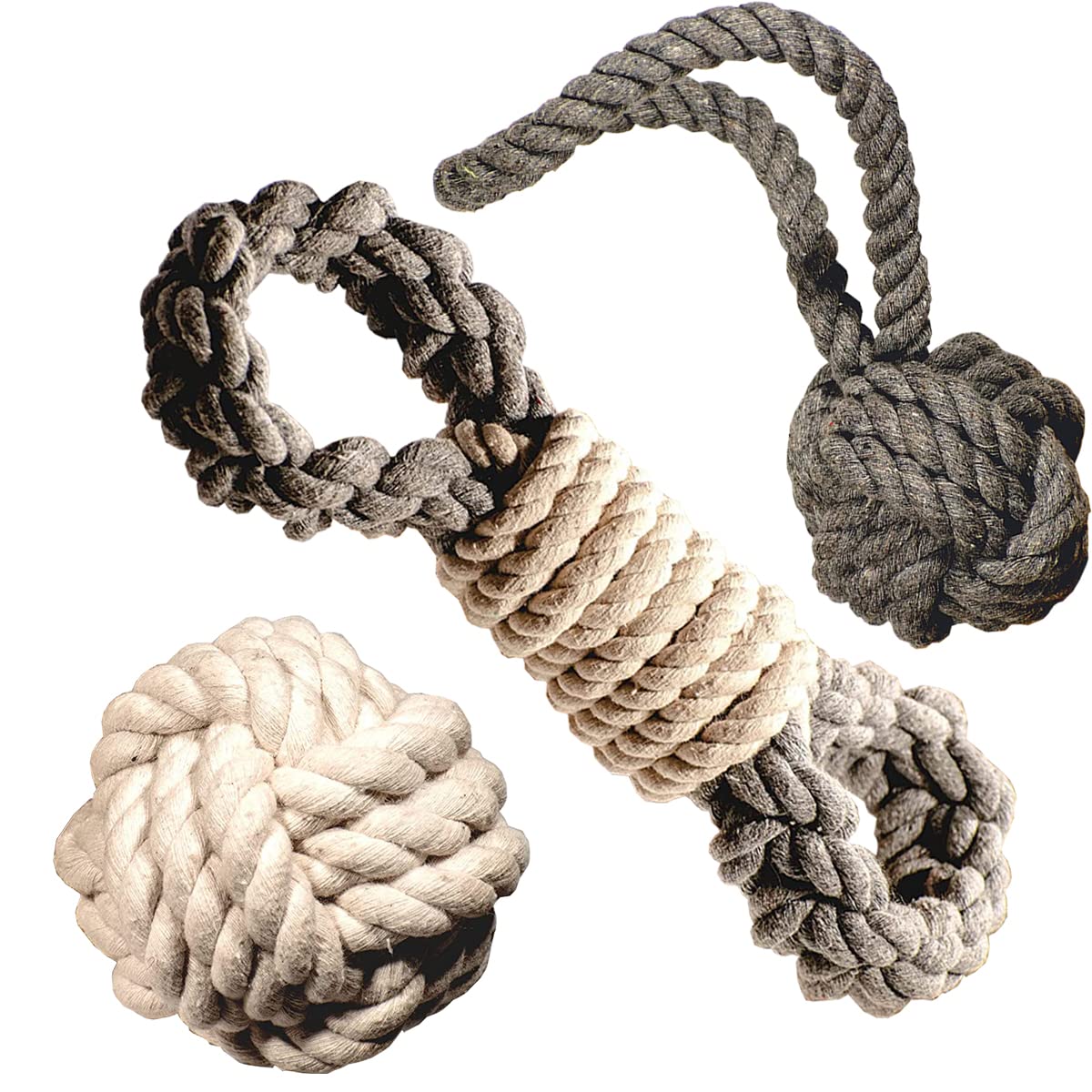WAGGY TAILS Attractive Cotton Poly Mix Durable Chew Twisted Rope Ball, Handle Ball, Finger Dog Toys for Teething Suitable Small, Medium Puppies and Adult Dogs (B0BHDYMHD1) Amazon Price History, Amazon Price Tracker