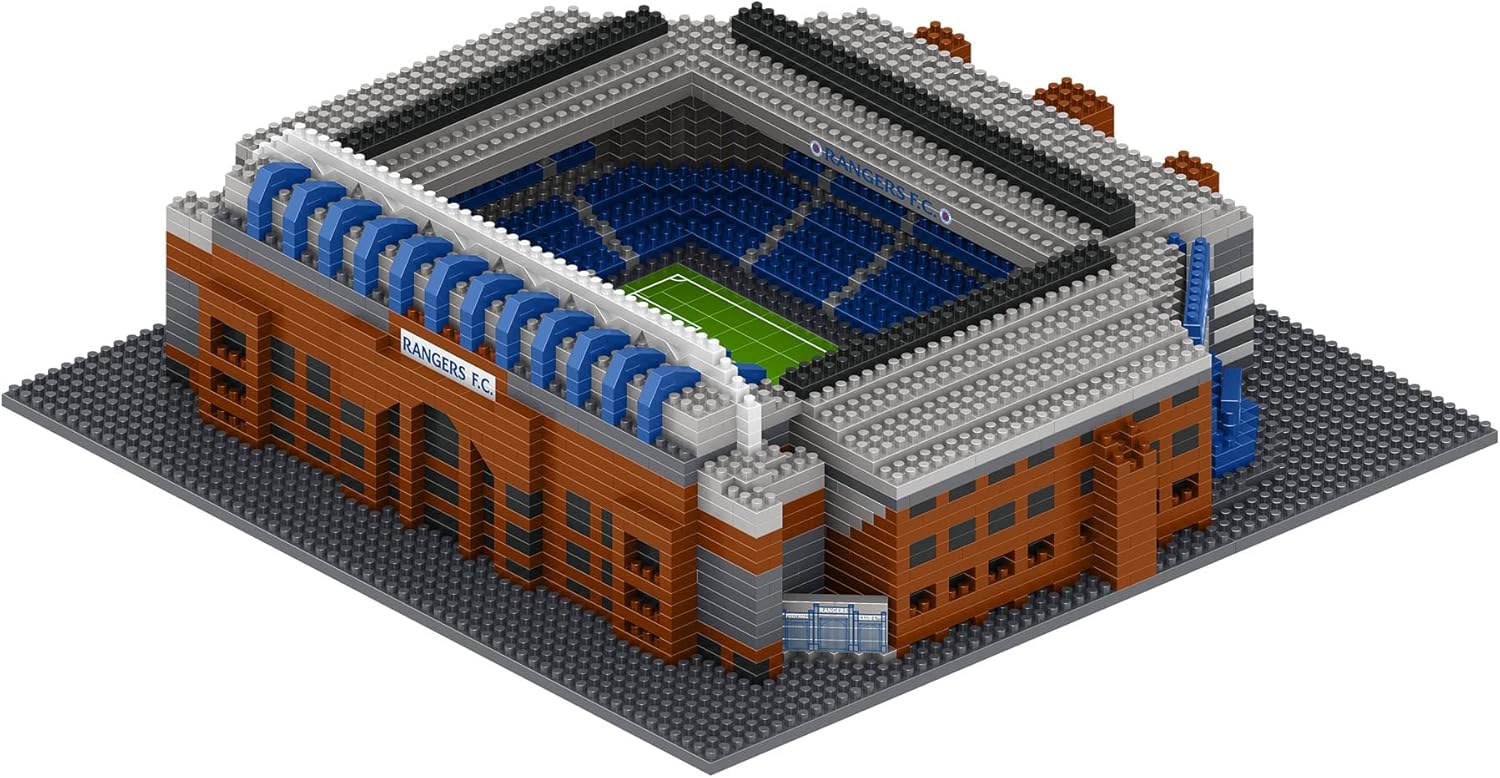  FOCO Officially Licensed Rangers FC Ibrox BRXLZ Bricks Football Stadium Toy Model 
