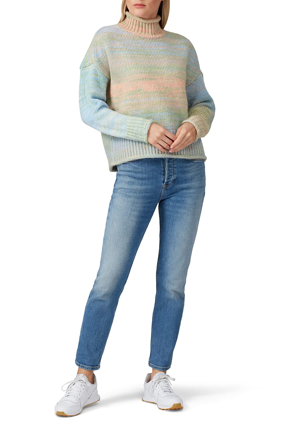 525 America Rent The Runway Pre-Loved Space Dyed Turtleneck