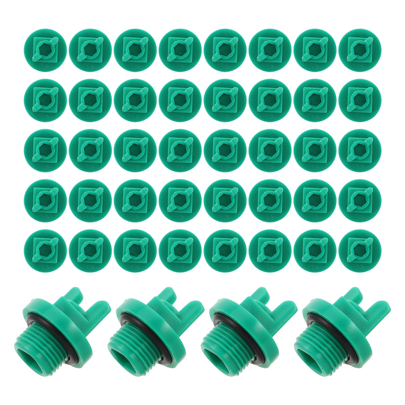 Bouchons mâles filetés plastiques 1/2 pouce pour stopper les fuites de tuyau d'arrosage