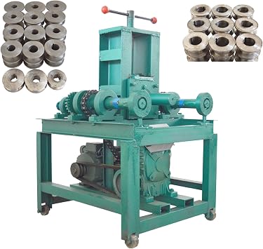 220V Electric Pipe Bender Heavy Duty Steel Structure with 15 Round Dies & 9 Square Dies Tube Roller Pipe Bending Machine for Stainless Steel for Square/Round Pipes 2.2KW