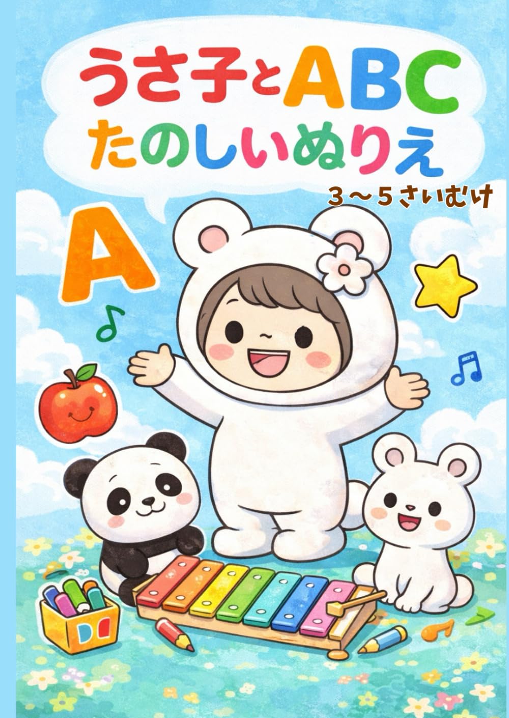 うさ子とABC　たのしいぬりえ