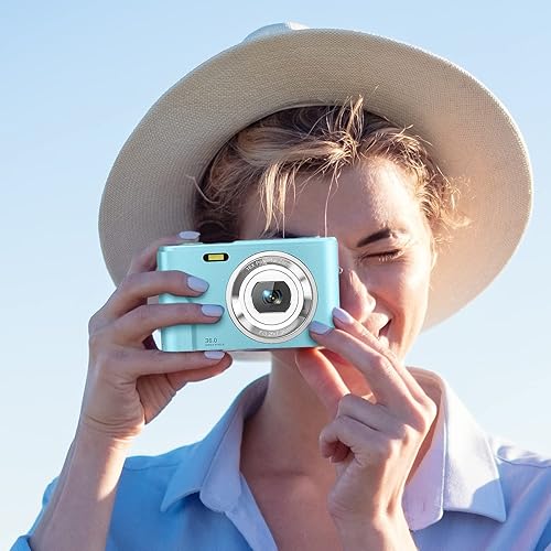 Miniatura 4 de Cámara digital con pantalla LCD, Full HD 1080P 36.0 megapíxeles para vlogging para adolescentes, niños y niñas, cámara digital de vlogging con zoom