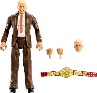 Mattel WWE Elite Action Figure & Accessories, Series #120, 6-inch Collectible Cody Rhodes with 25 Articulation Points & Swappable Hands