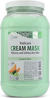 SPA REDI - Body and Foot Cream Mask, Cucumber and Melon, 128 Oz - Pedicure Massage for Tired Feet and Body, Hydrating, Fresh Skin