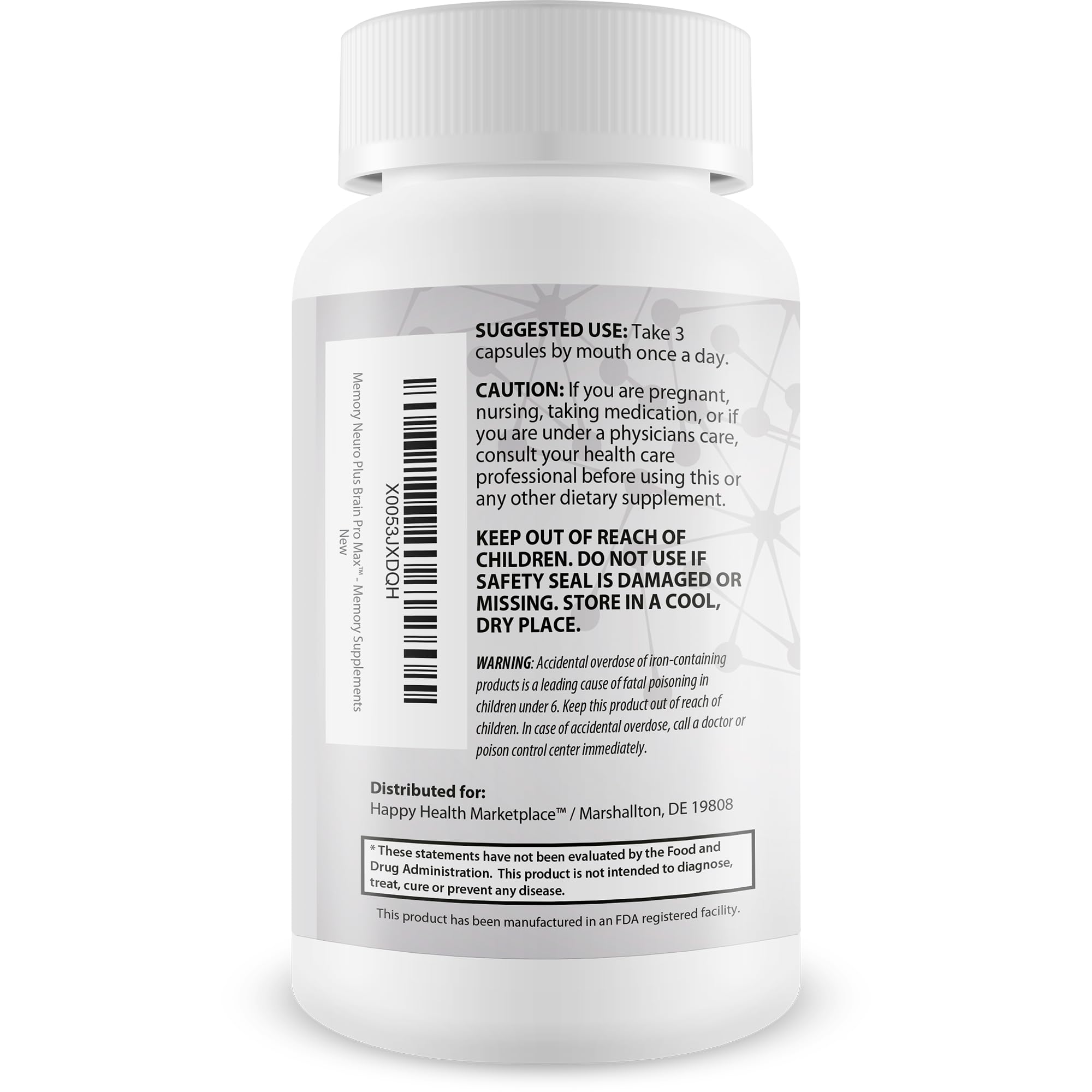 Memory Neuro Plus Brain Pro Max - Improved Memory Formula - Our Best Supplement For Clear Memories - Neuro Plus Brain And Focus Formula - Support Improve Mental Function, Clarity, Energy, And Recall — Amazon image 3
