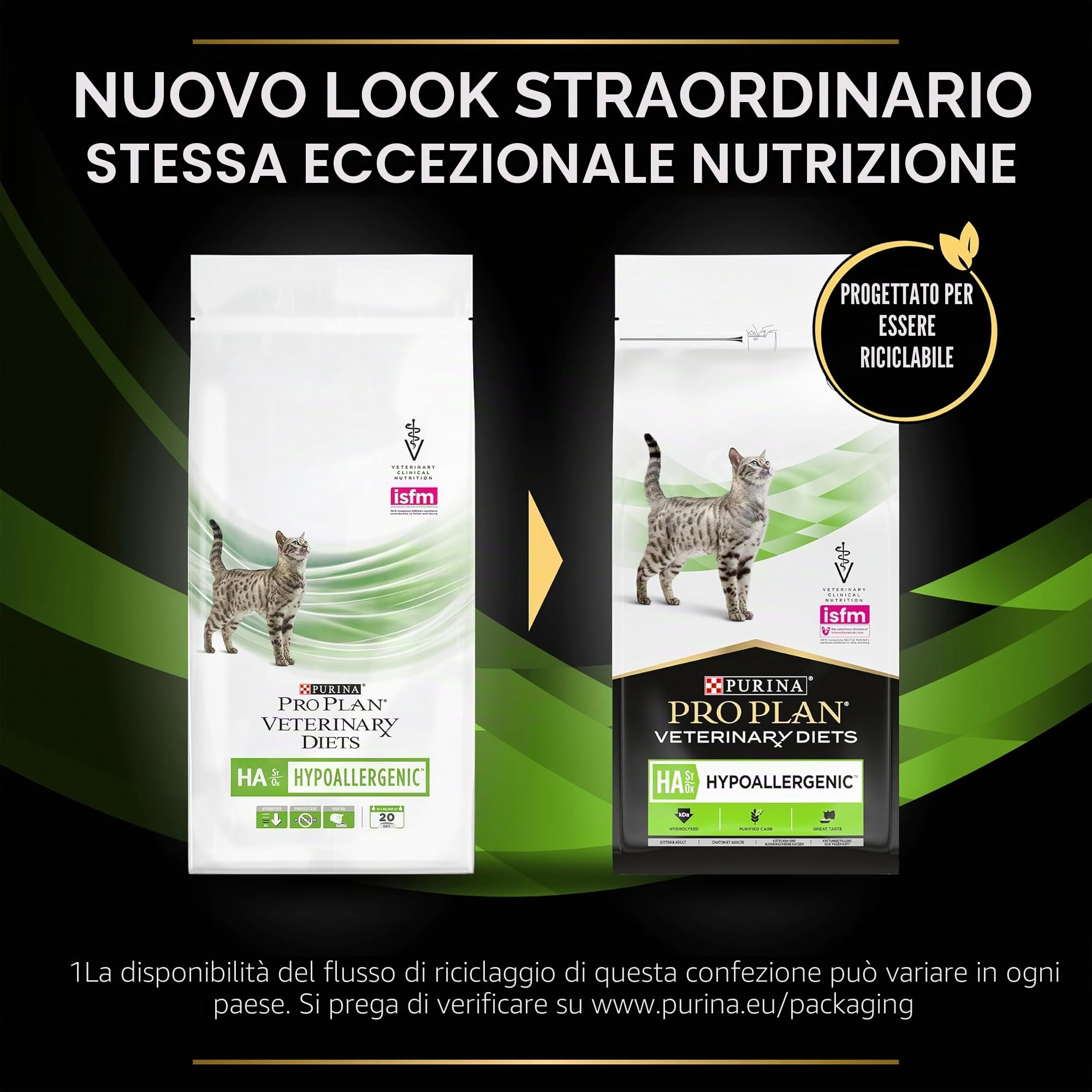 Purina PRO Plan Veterinary Diets Feline HA St/Ox Dieta Clinica ipoallergenica per Gatti, asciutta
