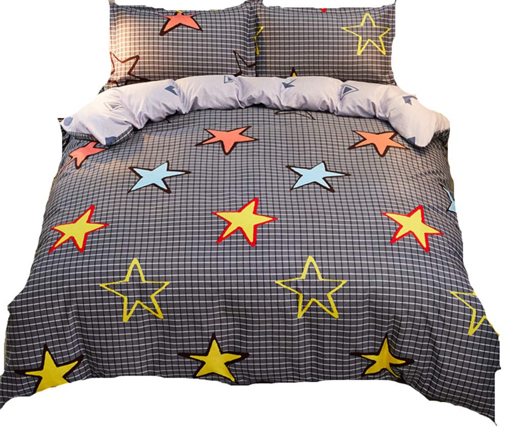 Set de lit 4 pièces literie durable et douce motif tendance