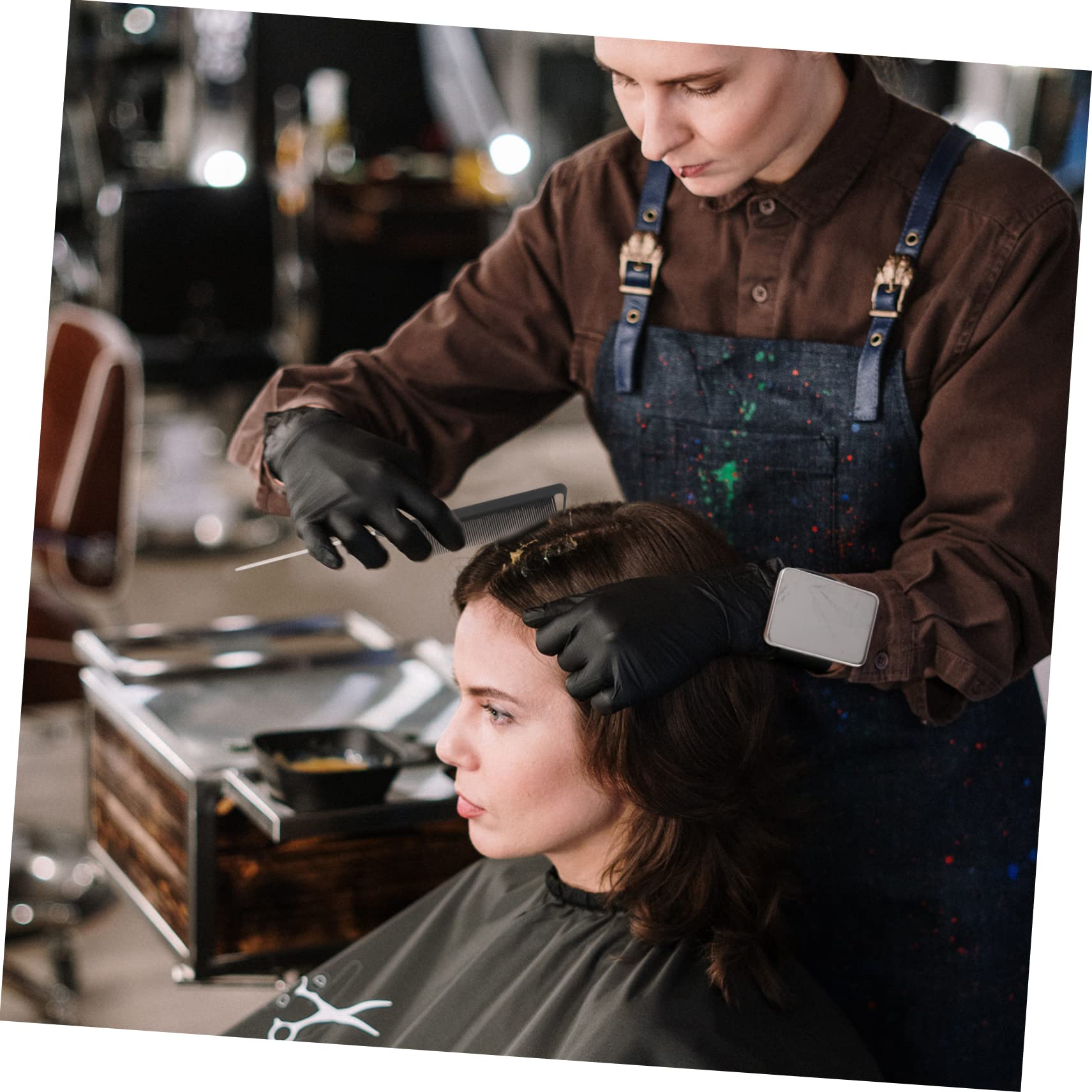 Beavorty 3sätze Hairpin Holder Magnetisches Armband Für Friseure Praktisches Nadelkissen Für Haarschneider Einfach Zu Verwendendes Werkzeug Für Haarstyling Und Friseurbedarf