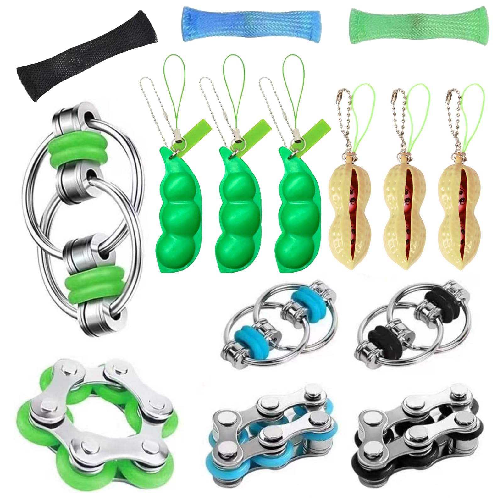 15 Piezas Fidget Toys Anti Stress, Juguete Antiestrés, Fidget Spinner, TDAH Juguetes para Aliviar el Estrés, Sensoriales Autismo, Juguetes de Mano para Niños y Adultos