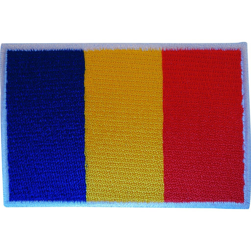 Ellu Blue Romania Flag Patch Romanian Iron On Sew On Badge Clothes Embroidered Applique