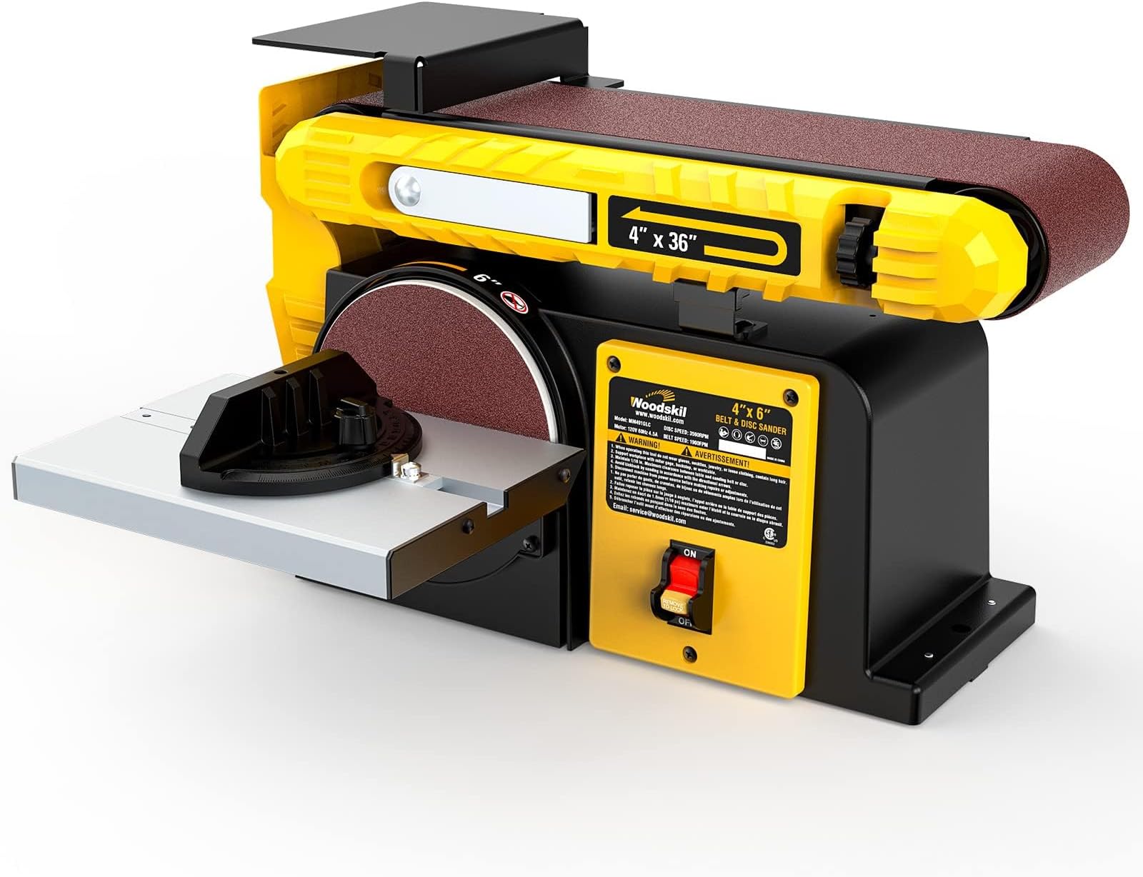 4" x 36" Belt 6" Disc Sander Belt/Disc Power Disc Sanders