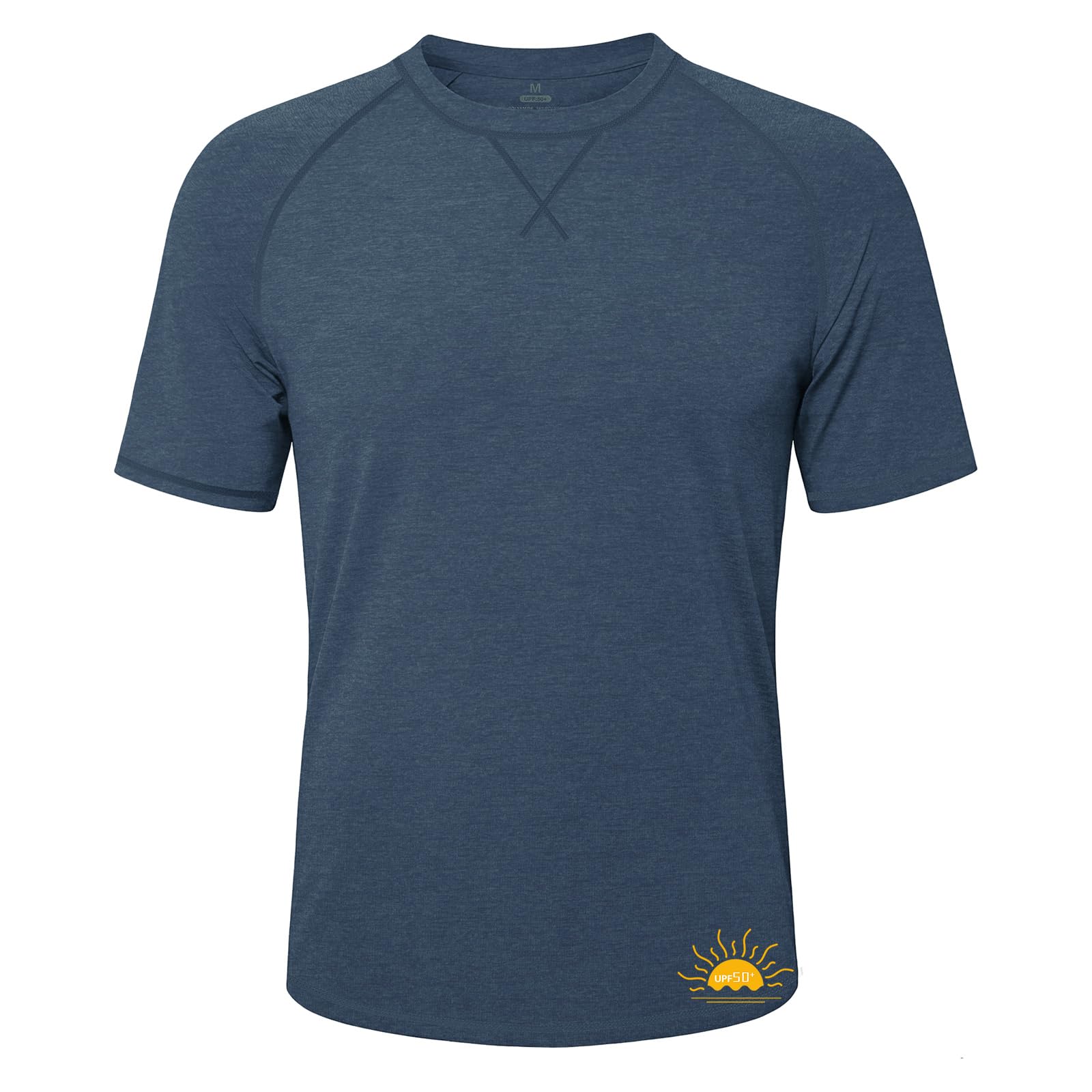 MEETWEE Herren UPF50+ Rashguard UV Shirt Langarmshirt UV Schutz Shirts, UV Sonnenschutz Atmungsaktiv Langarm Outdoor Angeln Laufen Wandern Funktionsshirt