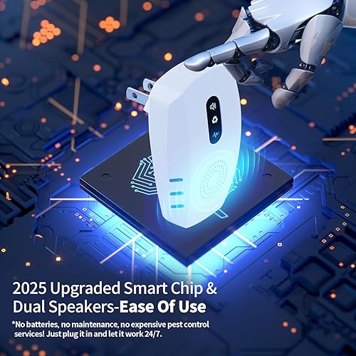 Miniatura 7 de Repelente ultrasónico de insectos para interiores 2026, trampas para ratones, cucarachas repelentes, ratones, insectos, mosquitos, ratones, arañas,