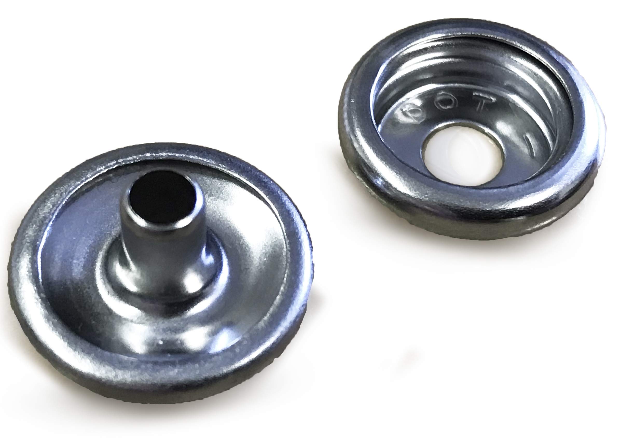 10x ADL DOT A4 316 Stainless Steel Press Snap Fastener Caps and Sockets for Boat Canopy Cover Fixings