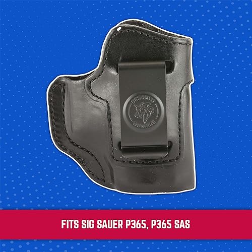 Miniatura 3 de DeSantis Inside Heat IWB - Funda oculta para pistola de transporte para SIG P365, funda de cuero IWB, compatible con SIG SAUER P365, SIG P365 SAS,