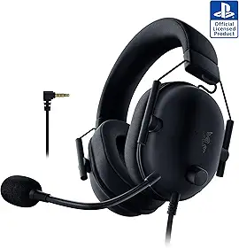 Razer BlackShark V2 X Playstation Gaming Headset: 50mm Drivers - Cardioid Mic - Lightweight - Comfortable, Noise Isolating Earcups - for PS5, Xbox Series X, PC, Switch via 3.5 mm Audio Jack - Black