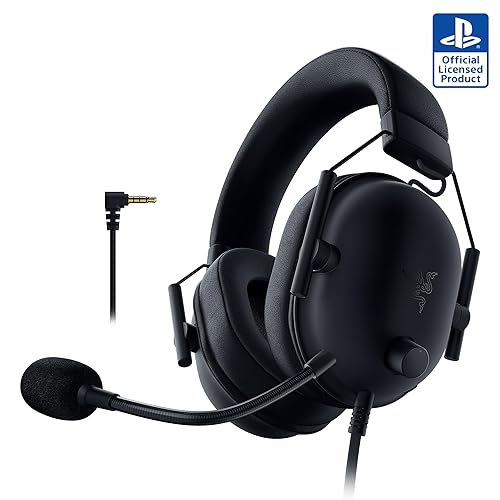 Razer BlackShark V2 X PlayStation Gaming Headset: 50mm Drivers - Cardioid Mic - Lightweight - Comfortable, Noise Isolating Earcups - for PS5, Xbox