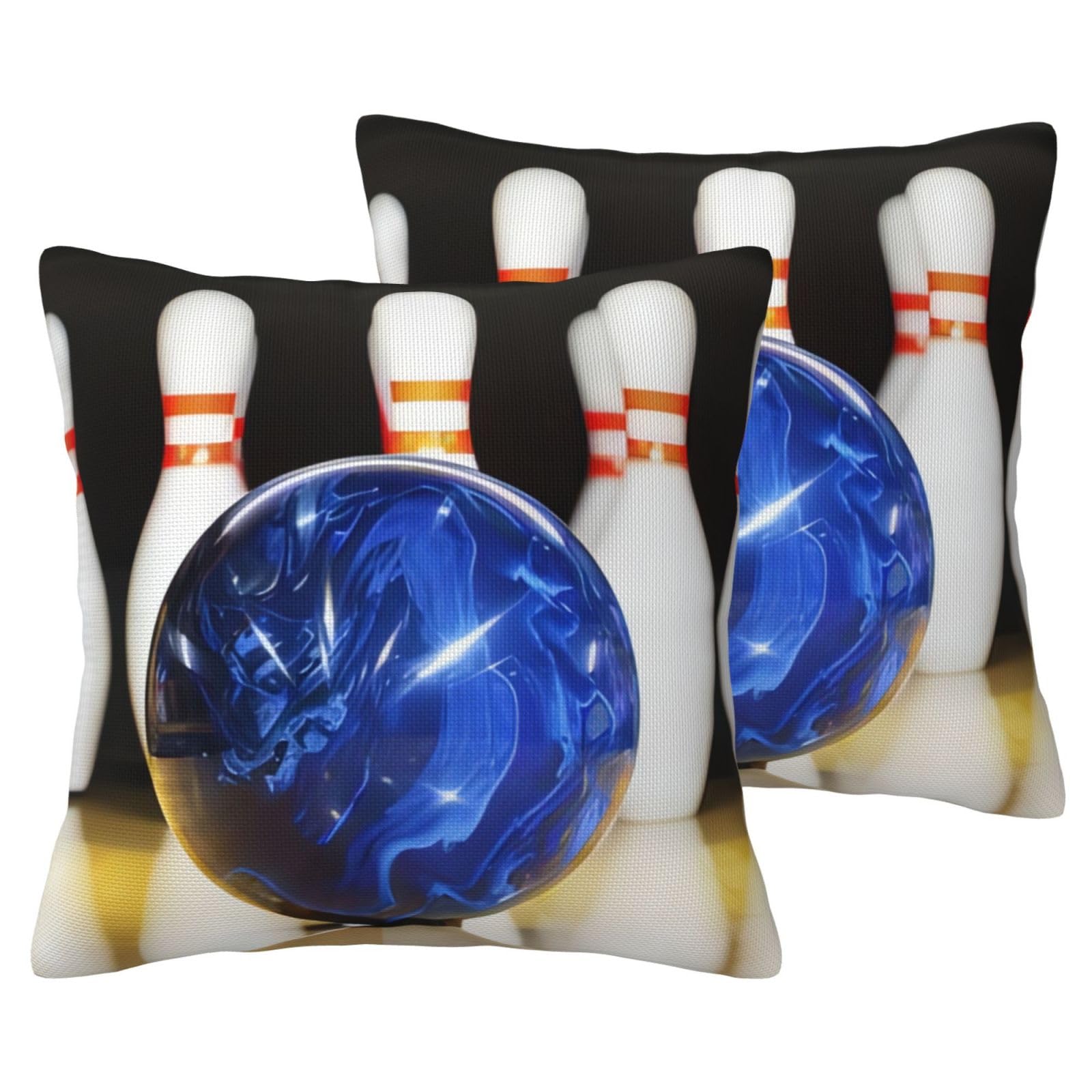 Taie d'oreiller bowling housse décorative imitation lin haut de gamme